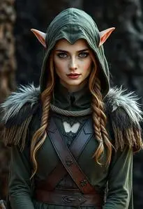 Elf Huntress Costume face swap
