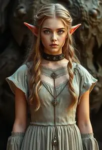 Elven Costume Girl face swap
