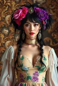 Exotic Girl Costume face swap
