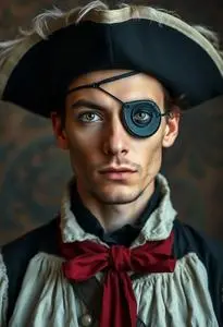 Eye Patch Pirate Costume face swap