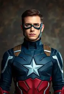 Falcon America Costume face swap