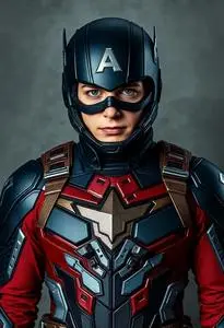 Falcon America Costume face swap