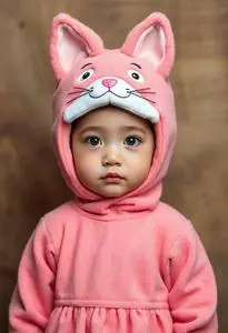Feed Kitty Kid Costume face swap