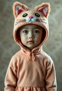 Feed Kitty Kid Costume face swap