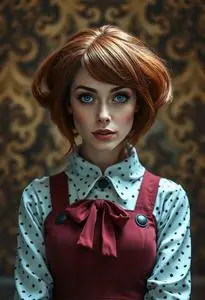 Female Chuckie Finster Costume face swap