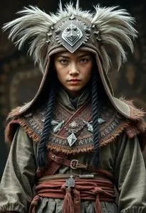 Fierce Northern Warrior Costume face swap
