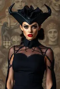 Fierce Vamp Costume Woman face swap