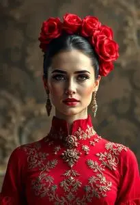 Flamenco Dress Costume face swap