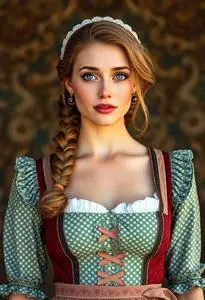 Flirty Fraulein Bavarian Costume face swap