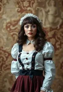 Flirty Fraulein Woman Costume face swap
