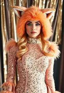 Foxy Disco Costume face swap
