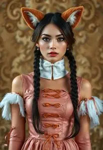 Foxy Girl Costume face swap