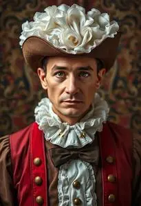 French Costume Man Fancy Dress face swap