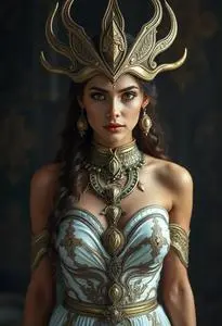 Freya Goddess Costume face swap