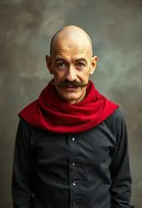 Funny Bald Man Costume face swap