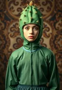 Funny Cactus Costume face swap