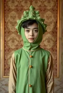 Funny Cactus Costume face swap