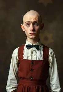 Funny Costume Bald Boy face swap