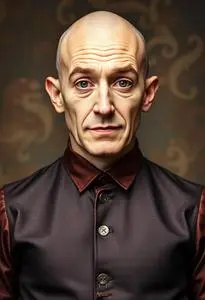 Funny Costume Bald Guy face swap
