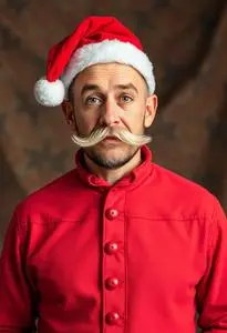 Funny Man Christmas Costume face swap