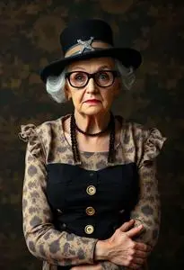 Gangsta Granny Costume Adult face swap