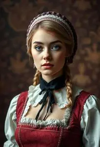 German Fraulein Costume face swap