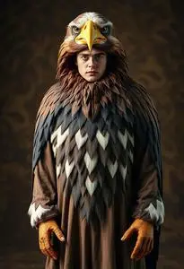 Giant Eagle Costume face swap