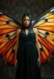 Giant Moth Wings Costume face swap