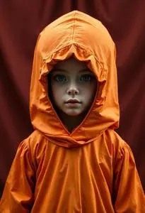 Giant Orange Costume face swap
