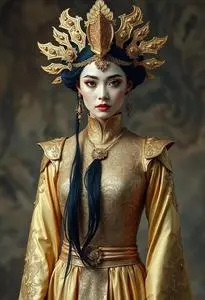 Gilded Goddess Costume face swap