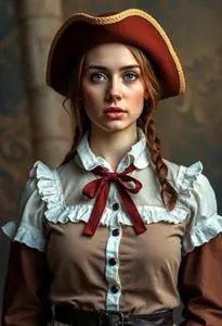 Girl Musketeer Costume face swap