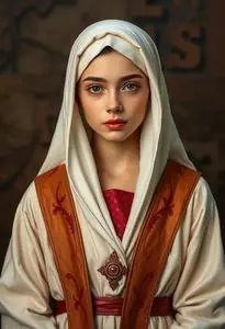 Girl Virgin Mary Costume face swap