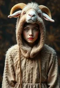 Goat Costume Adult face swap