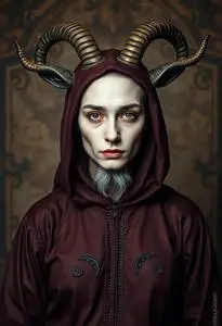 Goat Devil Costume face swap
