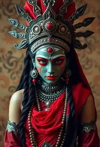 Goddess Kali Costume face swap