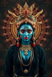 Goddess Kali Kali Costume face swap