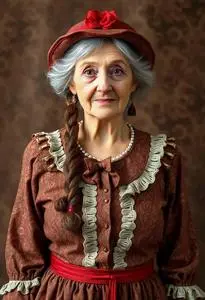 Granny Costume Fancy Dress face swap