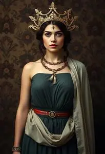 Greek Goddess Persephone Costume face swap