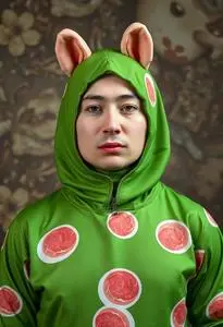 Green Ham Costume face swap