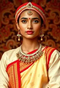 Gujarati Folk Dance Costume face swap