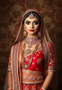 Gujarati Lehenga Costume face swap