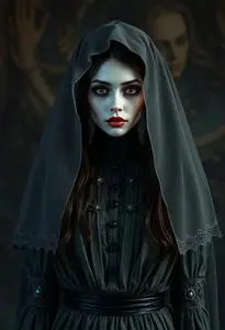 Haunted Bride Costume face swap
