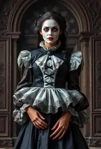 Haunted Mansion Opera Singer Costume face swap