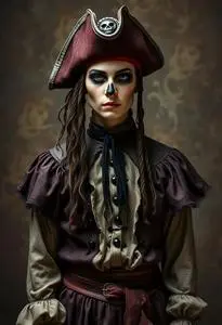Haunted Pirate Costume face swap