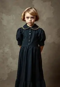Helen Keller Kid Costume face swap