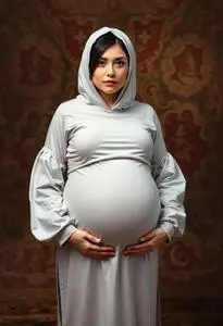 Hilarious Pregnant Costume face swap