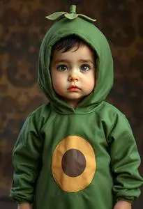 Infant Avocado Costume Fancy Dress face swap