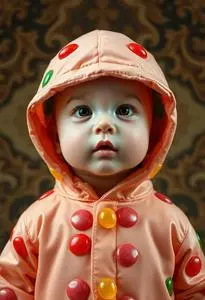 Infant Jelly Bean Costume face swap