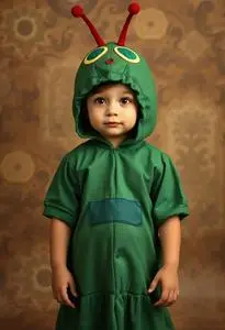 Kid Hungry Caterpillar Costume face swap