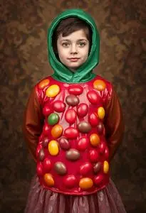 Kid Jelly Bean Costume face swap